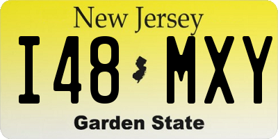 NJ license plate I48MXY