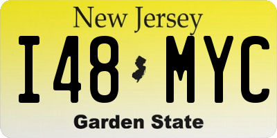 NJ license plate I48MYC