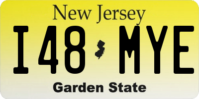 NJ license plate I48MYE