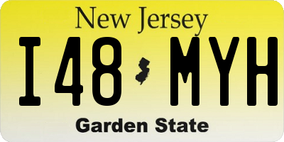 NJ license plate I48MYH