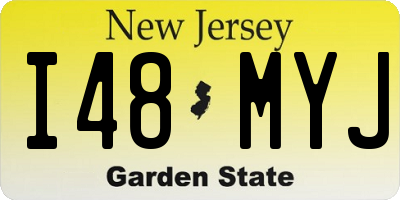 NJ license plate I48MYJ