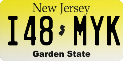 NJ license plate I48MYK