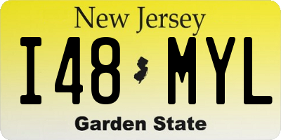 NJ license plate I48MYL