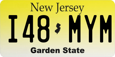 NJ license plate I48MYM