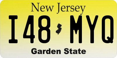 NJ license plate I48MYQ