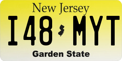 NJ license plate I48MYT