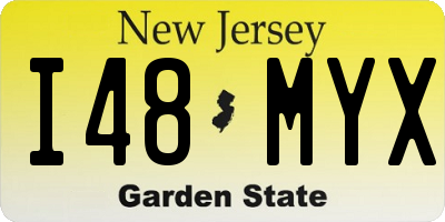 NJ license plate I48MYX