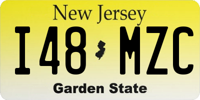 NJ license plate I48MZC
