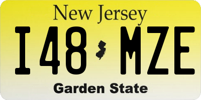 NJ license plate I48MZE