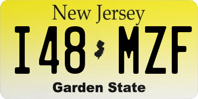 NJ license plate I48MZF