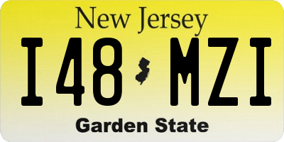 NJ license plate I48MZI
