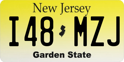 NJ license plate I48MZJ