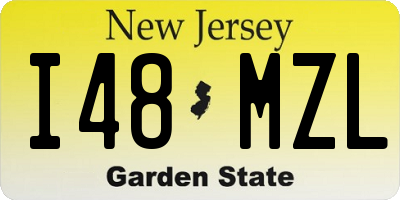 NJ license plate I48MZL