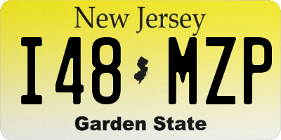 NJ license plate I48MZP
