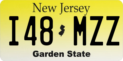 NJ license plate I48MZZ