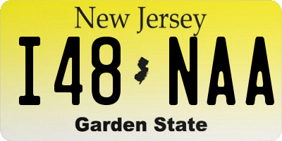 NJ license plate I48NAA