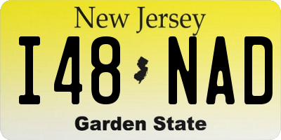 NJ license plate I48NAD