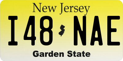 NJ license plate I48NAE