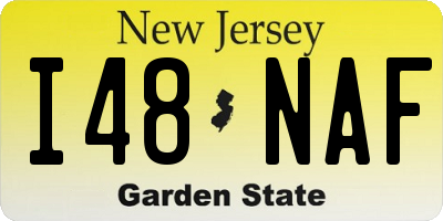 NJ license plate I48NAF