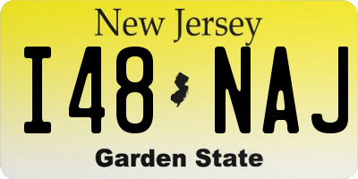 NJ license plate I48NAJ