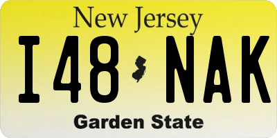 NJ license plate I48NAK