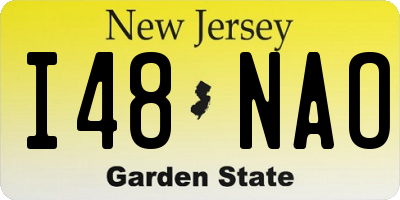 NJ license plate I48NAO