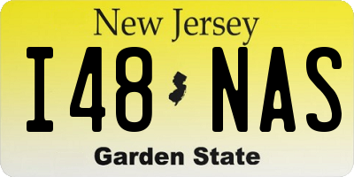 NJ license plate I48NAS