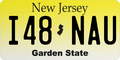 NJ license plate I48NAU