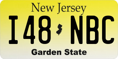 NJ license plate I48NBC