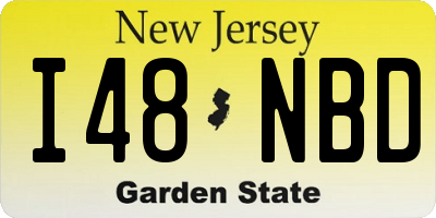 NJ license plate I48NBD