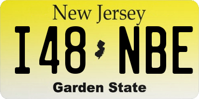 NJ license plate I48NBE