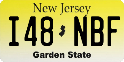 NJ license plate I48NBF