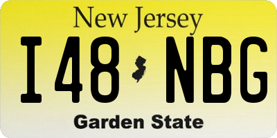 NJ license plate I48NBG