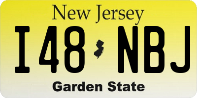 NJ license plate I48NBJ
