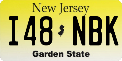 NJ license plate I48NBK