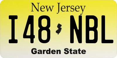 NJ license plate I48NBL