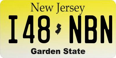 NJ license plate I48NBN