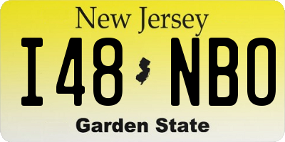 NJ license plate I48NBO