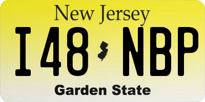 NJ license plate I48NBP
