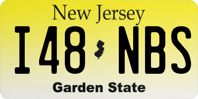 NJ license plate I48NBS
