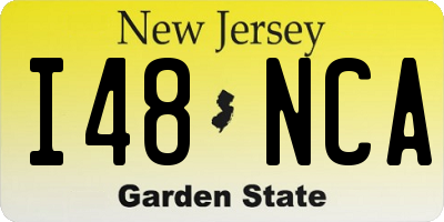 NJ license plate I48NCA