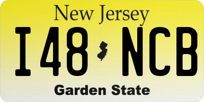 NJ license plate I48NCB