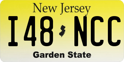 NJ license plate I48NCC
