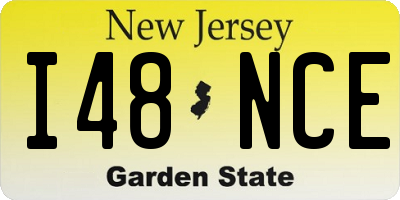 NJ license plate I48NCE