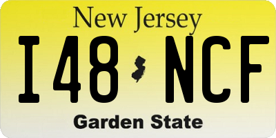 NJ license plate I48NCF