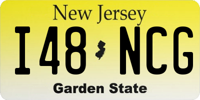 NJ license plate I48NCG