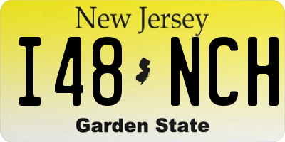 NJ license plate I48NCH