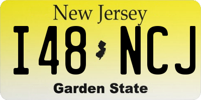 NJ license plate I48NCJ