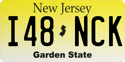 NJ license plate I48NCK