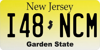 NJ license plate I48NCM